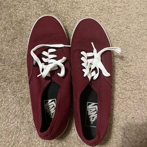 Maroon Vans Sneakers